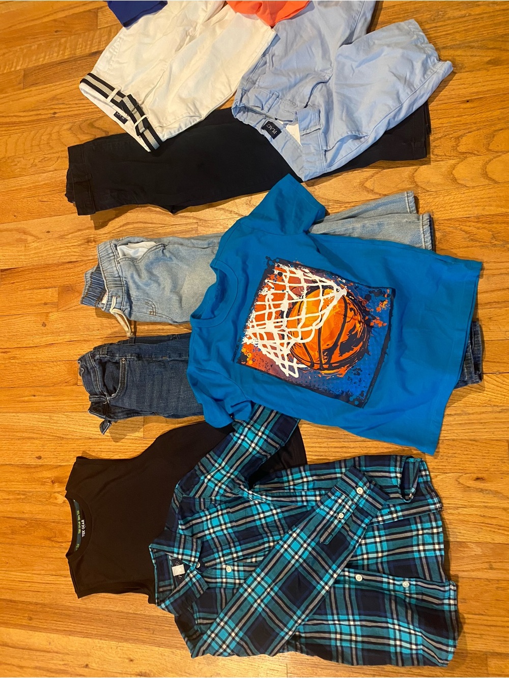 Set Of 10 Boy’s Clothing Size 7 Small place Jumping Beans Cat&Jack Tek